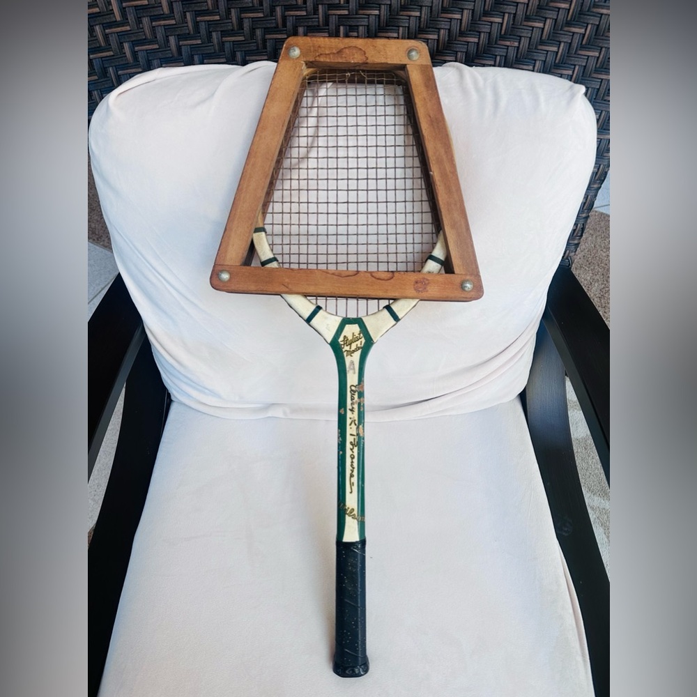 Vintage Wilson "Mary K. Browne" Stylist Model Antique Wooden Tennis Racquet